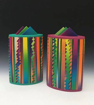 Carol Blackburn's Saw Tooth pattern jars